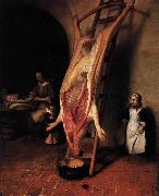Barent fabritius The Slaughtered Pig oil painting on canvas